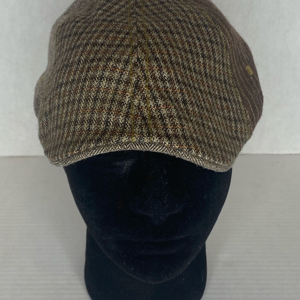 Robert Graham, Brown and Tan Newsboy Driving Cap. Sz M PreOwned